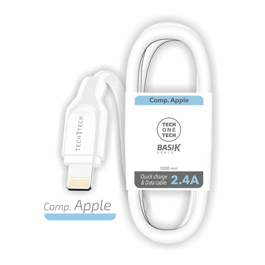 Lightning Cable Tech One Tech White-1