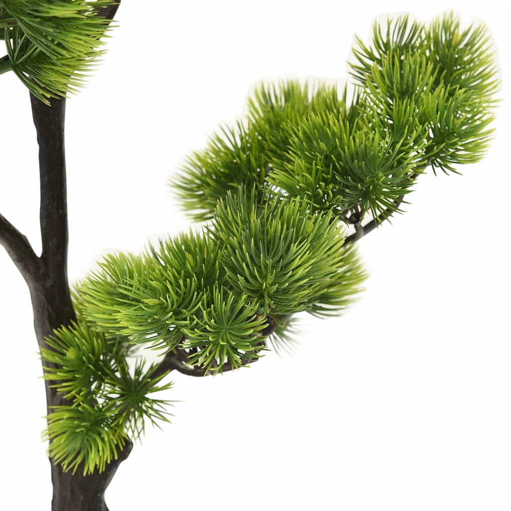 vidaXL Artificial Bonsai Tree Artificial Pinus Bonsai with Pot 23.6" Green