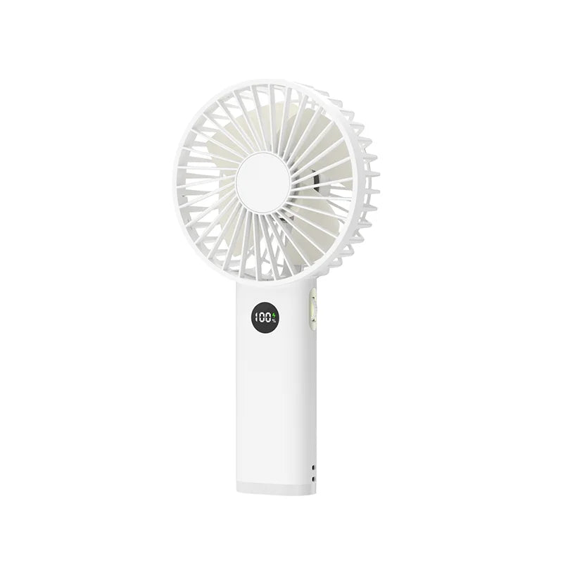 Portable Handheld High-Speed Fan with LED Display