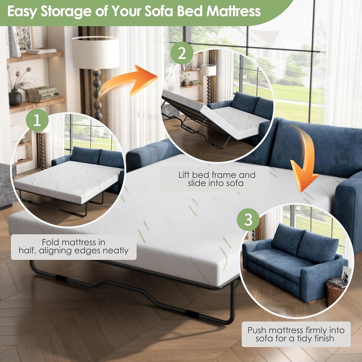 Gel Memory Foam Sofa Mattress For Ultimate Comfort