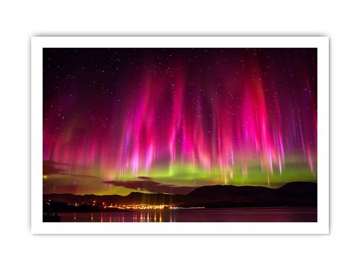 Northern Lights Canvas Painting Print
