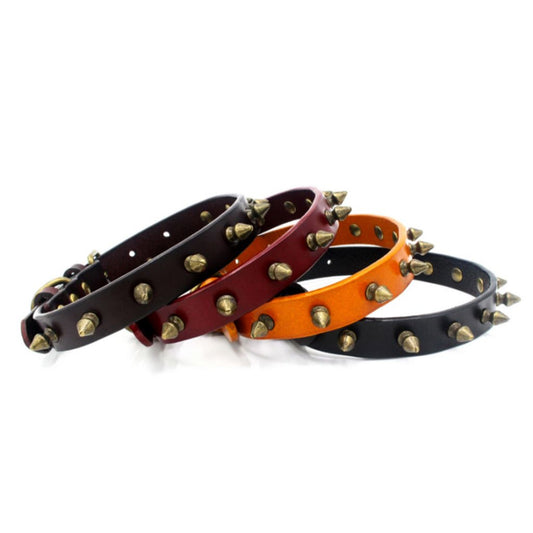 Black Spike Dog Collar - by Doggy Doo Little