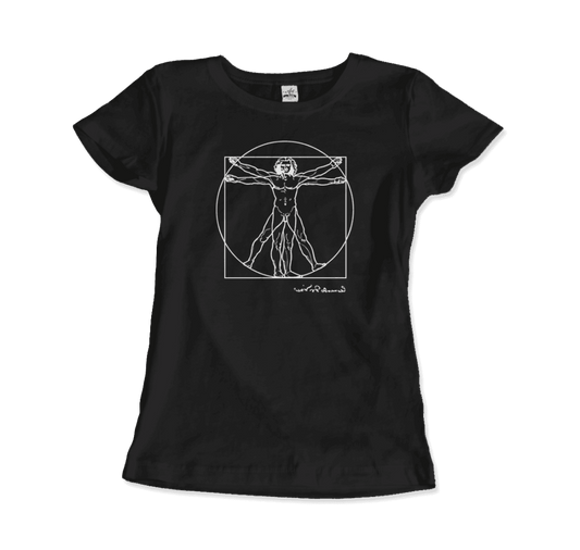 Leonardo Da Vinci, Vitruvian Man Sketch T-Shirt