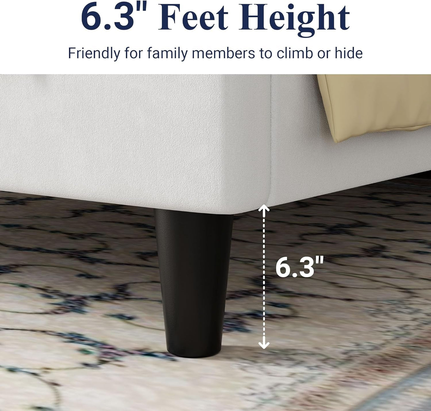 Queen Velvet Upholstered Bed Frame With Tufted Headboard