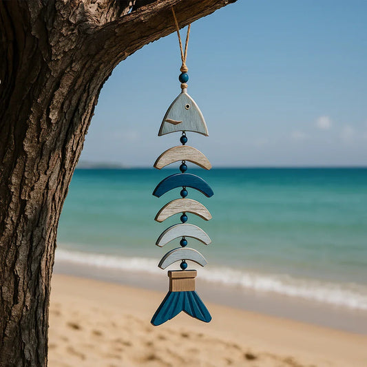 Home decor Wooden Rustic Fish Driftwood Wall Decor