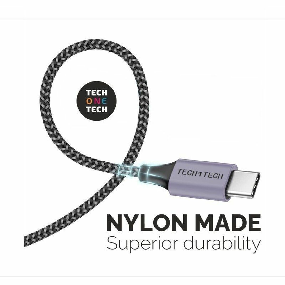 USB A to USB-C Cable Tech One Tech TEC2023 2 m