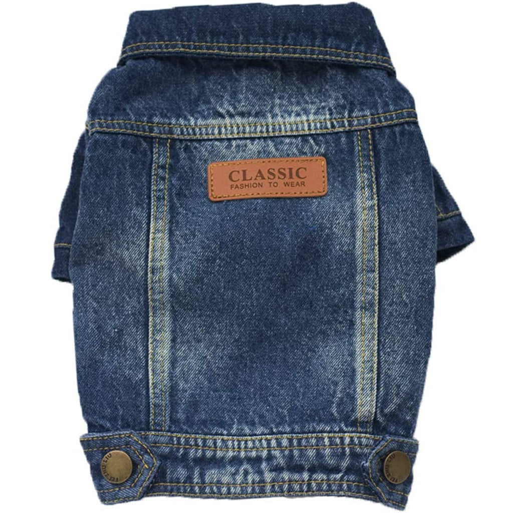 Acid Denim Dog Jacket by Doggy Doo Little