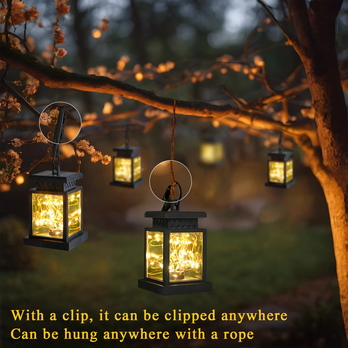Set of 6 Solar Lantern Lights