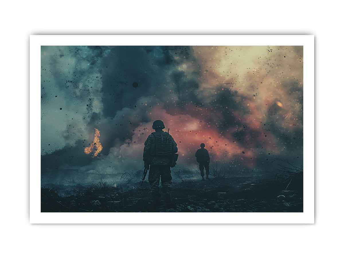 War Time Canvas Art Print