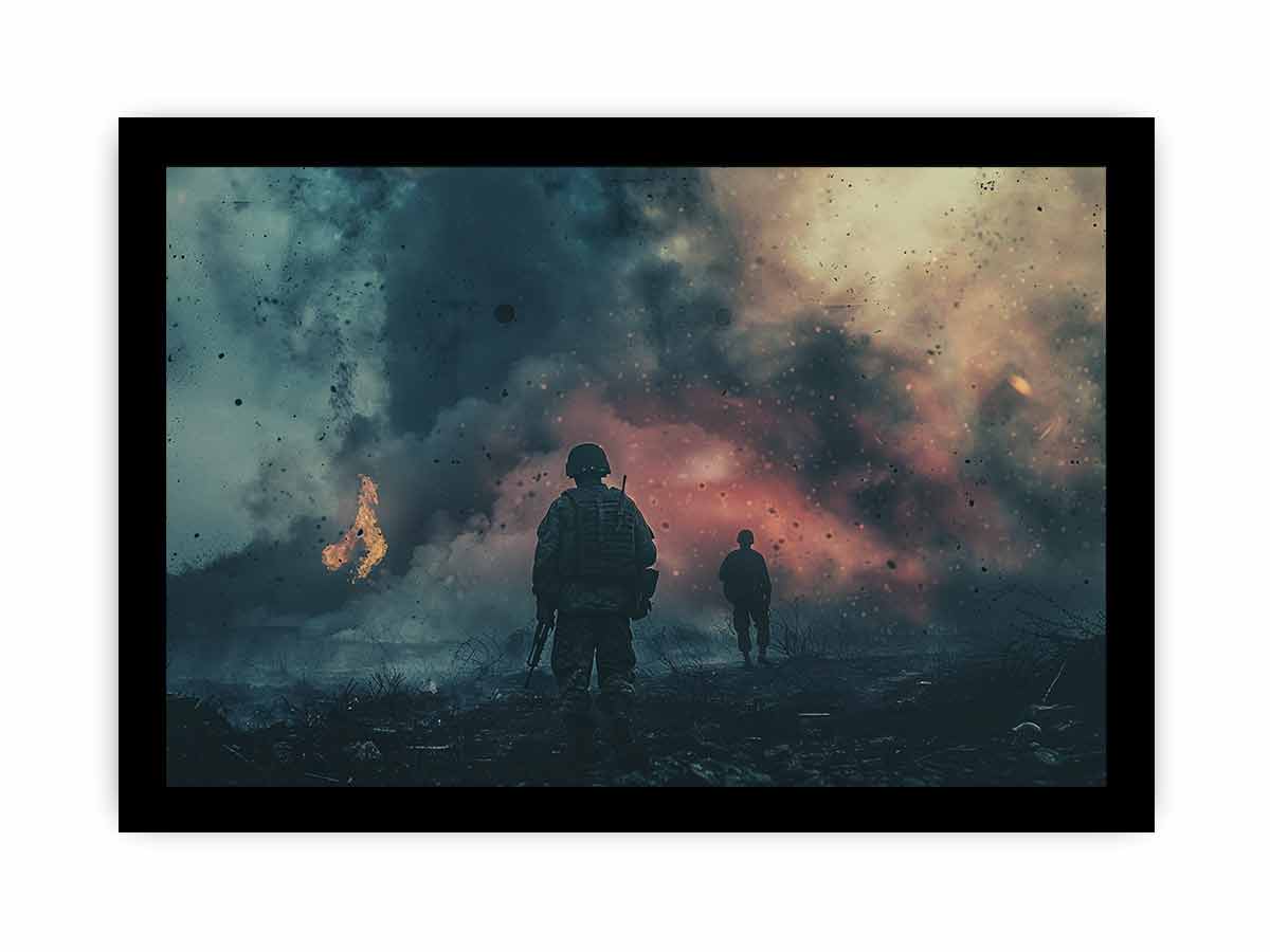 War Time Canvas Art Print