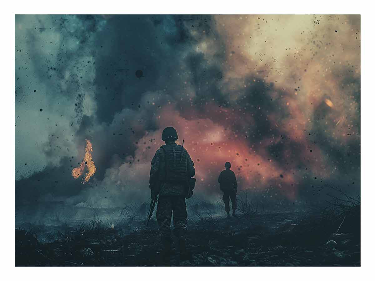 War Time Canvas Art Print