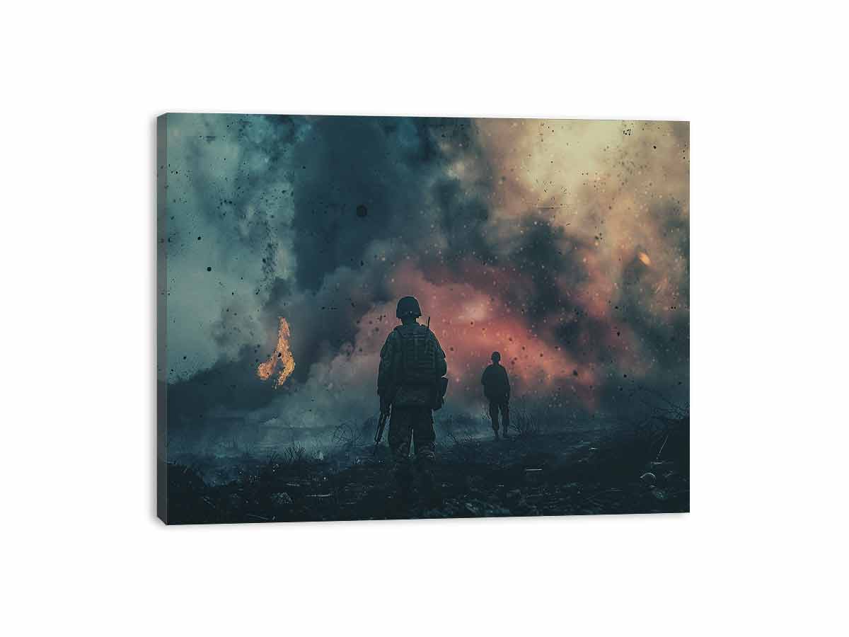 War Time Canvas Art Print