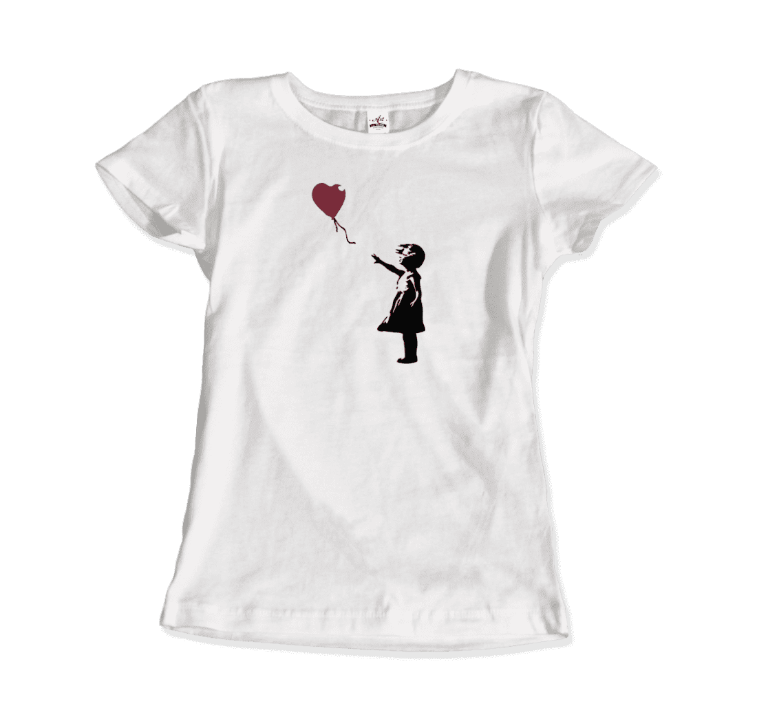 Banksy The Girl with a Red Balloon Artwork T-Shirt
