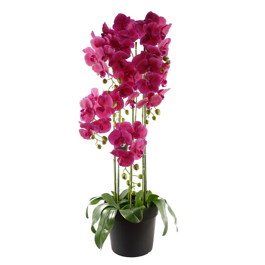 Large Pink Orchid Plant - Artifcial - 41 REAL TOUCH flowers-0