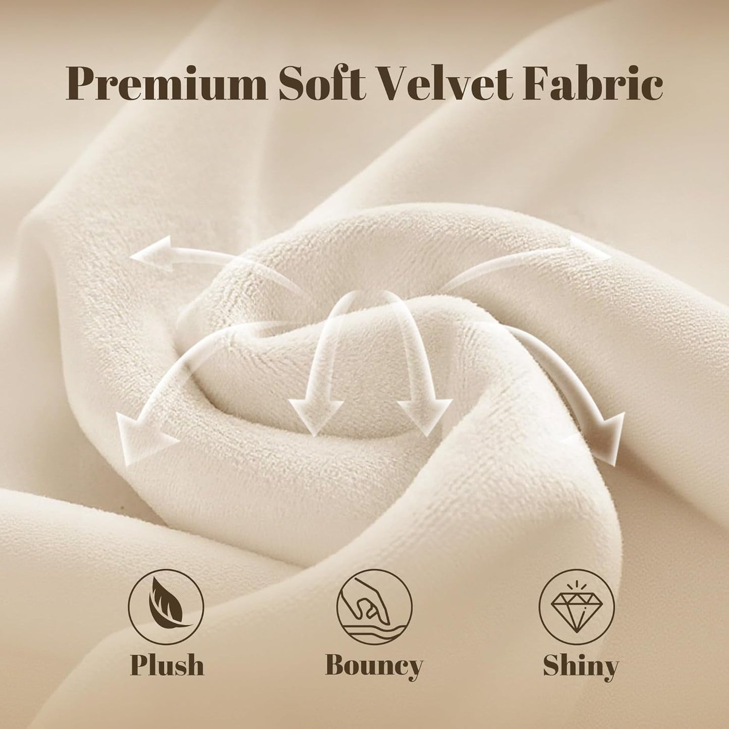 Queen Velvet Sleigh Bed With Wingback Headboard White