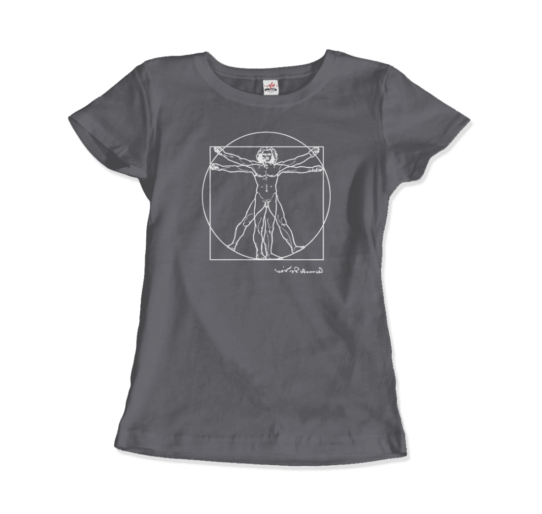 Leonardo Da Vinci, Vitruvian Man Sketch T-Shirt
