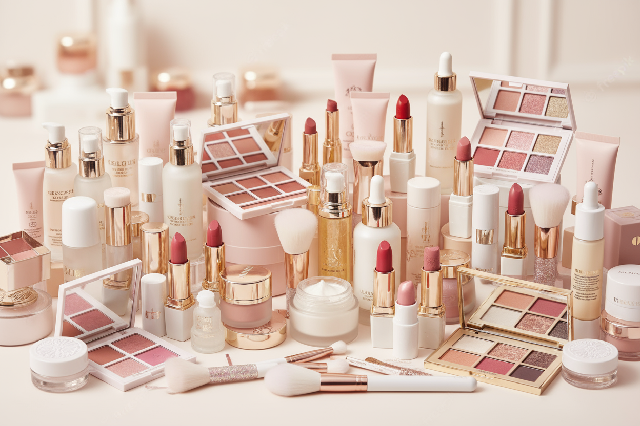 loads of beauty products