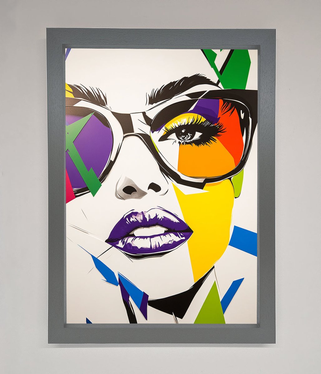 MultiColour Face Framed Wall Art