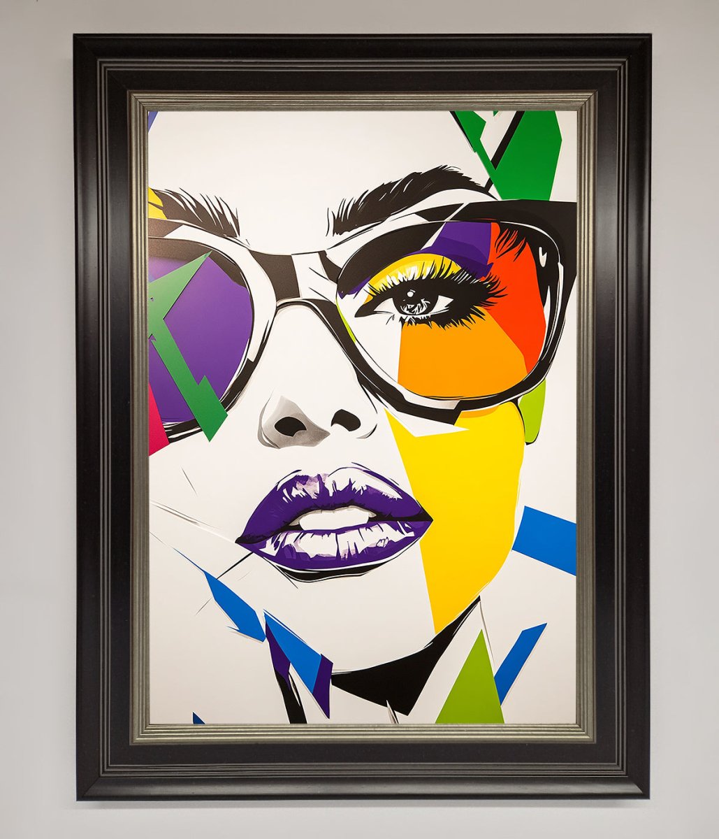 MultiColour Face Framed Wall Art